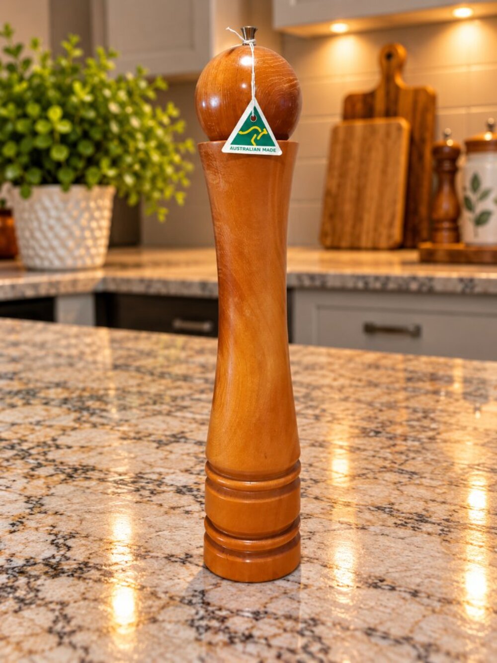 Rare Tasmanian Huon Pine Jumbo 15” Pepper Mill - Made in Australia